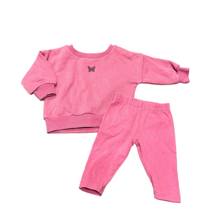 4/20$ Baby Pink Sweatshirt and Pants Set size 0-3 months